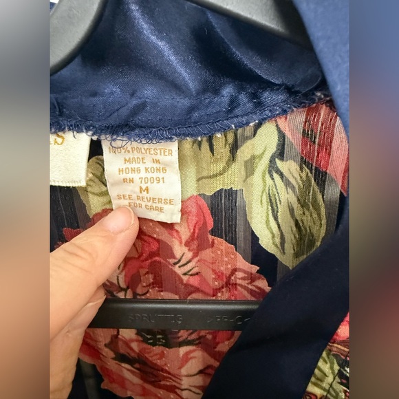 Women’s Victoria’s Secret Gold Label Vintage Floral Paisley Sheer Top M 90s - Picture 3 of 9